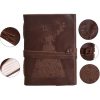 CraftShades - Leather Diary - Princess with Heart Embossed Diary Vintage Artist Sketchbook, Scrapbook, Drawing & Writing Diary with Leather Bound Plain Paper 5 X 7 inch (Dark Princess) - Image 3