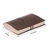 CraftShades - Refillable Leather Diary - Feather with Birds, Leaf of Tree Embossed with Quote 125 GSM Plain 200 Papers Notepad for Men and Women - Size 6 x 8.5 Inch (Leaf Embossed) - Image 2