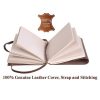 CraftShades - Leather Diary - Princess with Heart Embossed Diary Vintage Artist Sketchbook, Scrapbook, Drawing & Writing Diary with Leather Bound Plain Paper 5 X 7 inch (Dark Princess) - Image 5