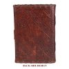 CraftShades - Leather Diary with Antique Green Stone Handmade Leather Bound Diary for Men and Women Unlined 5×7 inches Size 200 Pages Travel Diary with Antique Lock Best Choice of Gift for Raksha Bandhan Day (Green Stone) - Image 7