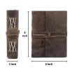 CraftShades - Leather Diary Antique Handmade Journal with Plain Paper for Men and Women, Gift for Raksha Bandhan as Art Sketchbook, Travel Diary and Notebooks to Write 6 x 8 Inch (Plain Paper) - Image 3