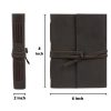 CraftShades - Handmade Vintage Leather Diary with Plain Paper for Men and Women, Raksha Bandhan Gift as Art Sketchbook, Travel Diary and Notebooks to Write, Best Rakhi Gift - 6 x 8 Inches - (Dark Brown) - Image 2
