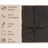 CraftShades - Handmade Vintage Leather Diary with Plain Paper for Men and Women, Raksha Bandhan Gift as Art Sketchbook, Travel Diary and Notebooks to Write, Best Rakhi Gift - 6 x 8 Inches - (Dark Brown) - Image 3