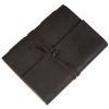 CraftShades - Handmade Vintage Leather Diary with Plain Paper for Men and Women, Raksha Bandhan Gift as Art Sketchbook, Travel Diary and Notebooks to Write, Best Rakhi Gift - 6 x 8 Inches - (Dark Brown) - Image 4