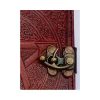 Craftshades -Handmade Leather Diary Embossed with star, journey & double wolf Diary with Antique Lock for Artist Sketchbook, Scrapbook, Drawing, Writing etc .Size 5 * 7 inch  - Image 5