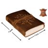CraftShades - Tree Embossed Leather Diary, Brown Colour Antique Handmade Leather Bound Notepad for Men and Women 7 x 5 Inches, Gift for any one (VINTAGE TREE) - Image 2