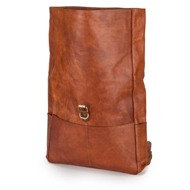 CraftShades-12*16 Inch leather backpack Unisex For Girls And Boys | 100 Genuine Leather - Image 5