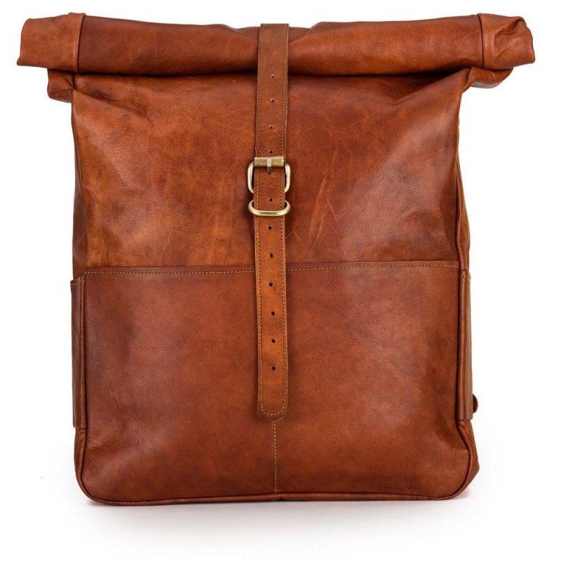 CraftShades-12*16 Inch leather backpack Unisex For Girls And Boys | 100 Genuine Leather - Image 3