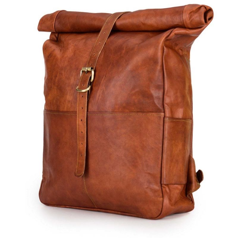 CraftShades-12*16 Inch leather backpack Unisex For Girls And Boys | 100 Genuine Leather - Image 4