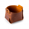 Distressed Leather Mini Storage Basket - Image 2