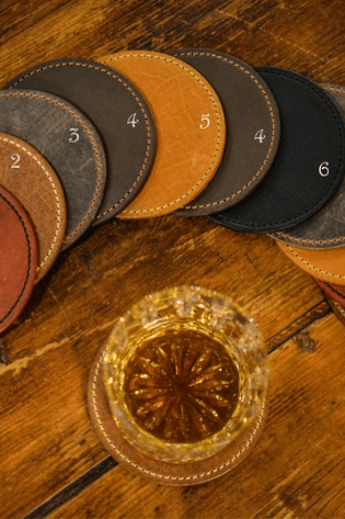 Image for Round Leather Coasters
