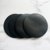 Blank Dark Tan Leather Circle Coasters - Image 3