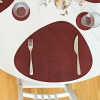 Handmade Genuine Leather Triangular Placemats