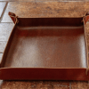 Handmade Italian leather catch all tray - Image 4