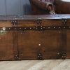 CraftShades Handmade Bridle Leather Coffee Table Trunk - Image 5