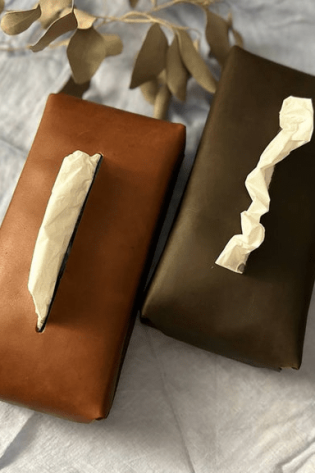 Image for Leather Tissue Box