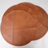 Round Leather Placemats Set - Image 5
