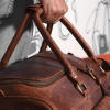 CraftShades Leather Duffle Bag - Elegance and Functionality in One - Image 8