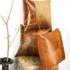 CraftShades Buffalo Leather Cushion Cover - Elevate Your Home Decor - Image 4