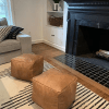 Moroccan Leather Pouf - Image 3