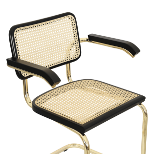 Craftshades Cane Cantilever Wooden Chair