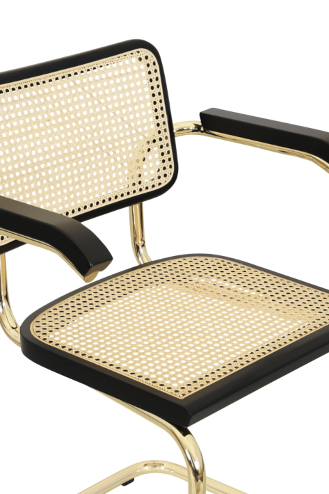 Craftshades Cane Cantilever Wooden Chair