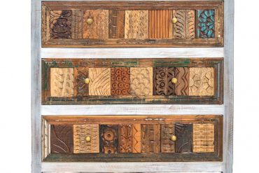 Craftshades Antique Wooden 3 Drawer Cabinet