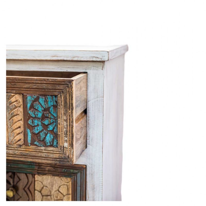 Craftshades Antique Wooden 3 Drawer Cabinet - Image 2