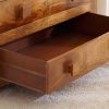 Craftshades Antique Wooden Chest of 6 Drawers - Image 3