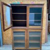 Craftshades Antique Wooden Double Glass Cabinet - Image 7
