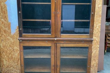 Craftshades Antique Wooden Double Glass Cabinet