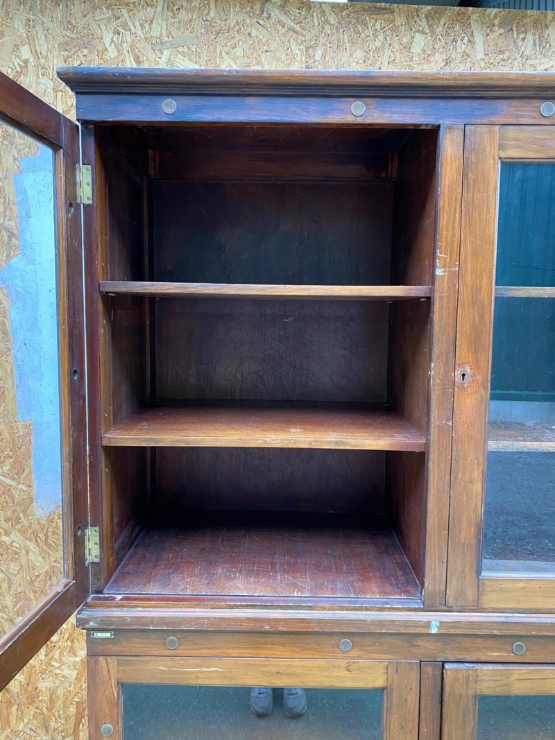 Craftshades Antique Wooden Double Glass Cabinet - Image 4