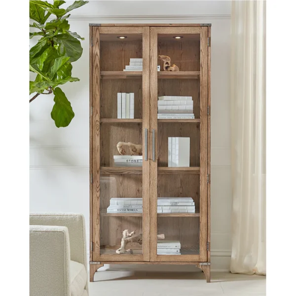 Craftshades Antique Wooden Glass Cabinet