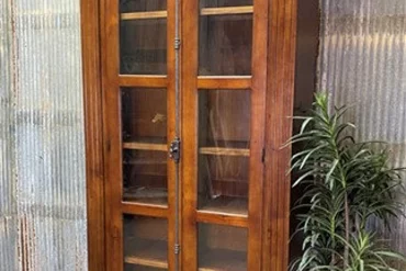 Craftshades Antique Wooden Glass Display Cabinet