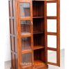 Craftshades Antique Wooden Glass Fronted Library Bookcase - Image 4