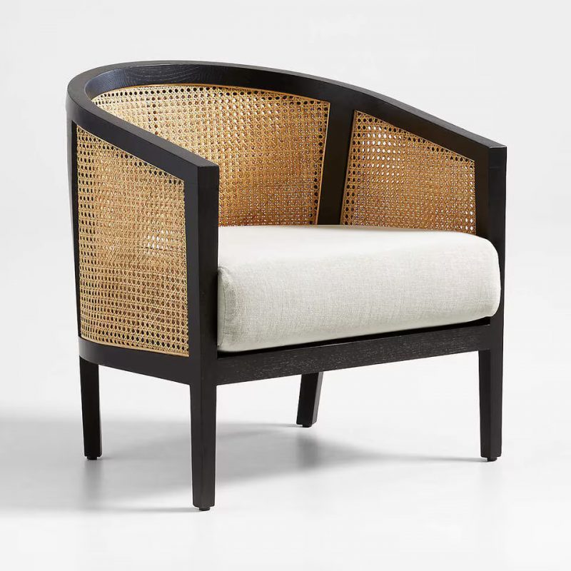 Craftshades Black Cane Wooden  Chair - Image 2