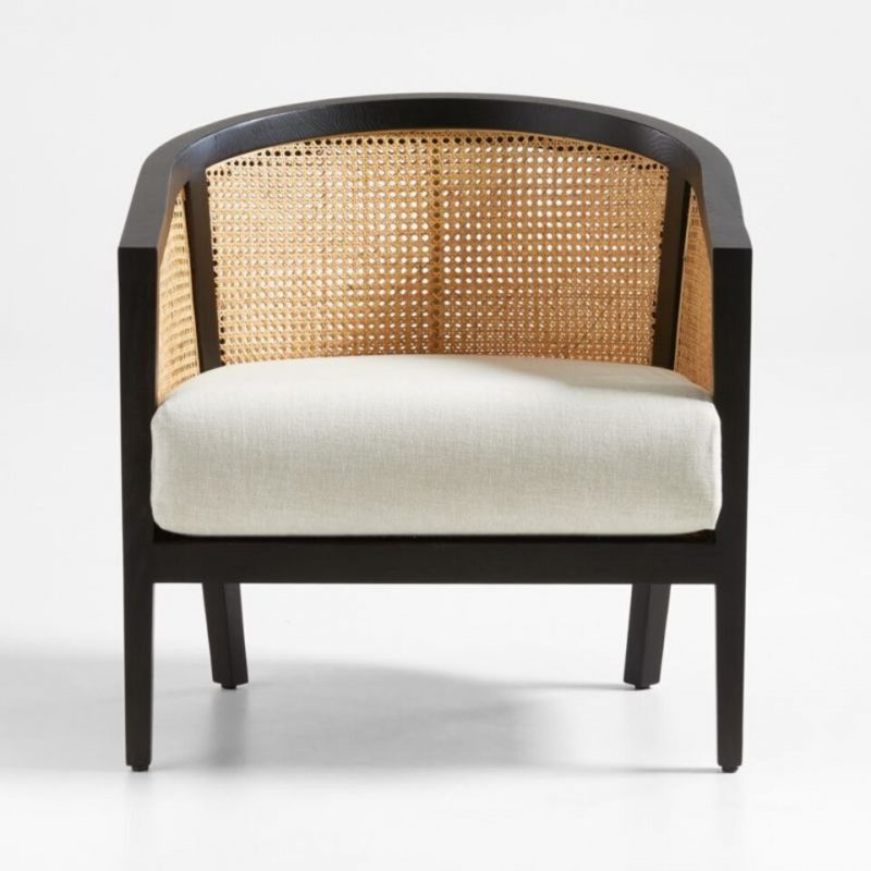 Craftshades Black Cane Wooden Chair.