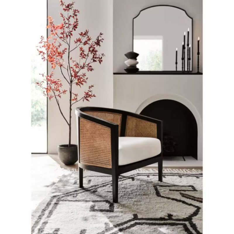 Craftshades Black Cane Wooden  Chair - Image 3