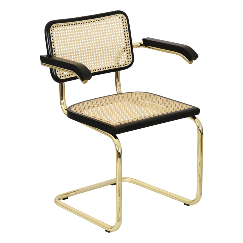 Craftshades  Cane Cantilever Wooden Chair - Image 8