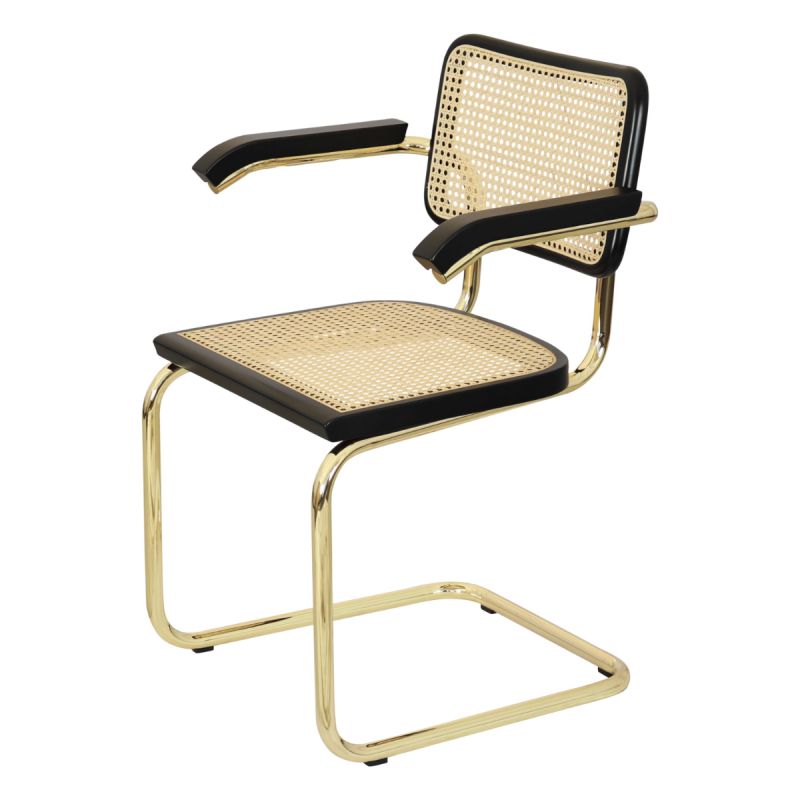 Craftshades  Cane Cantilever Wooden Chair - Image 6
