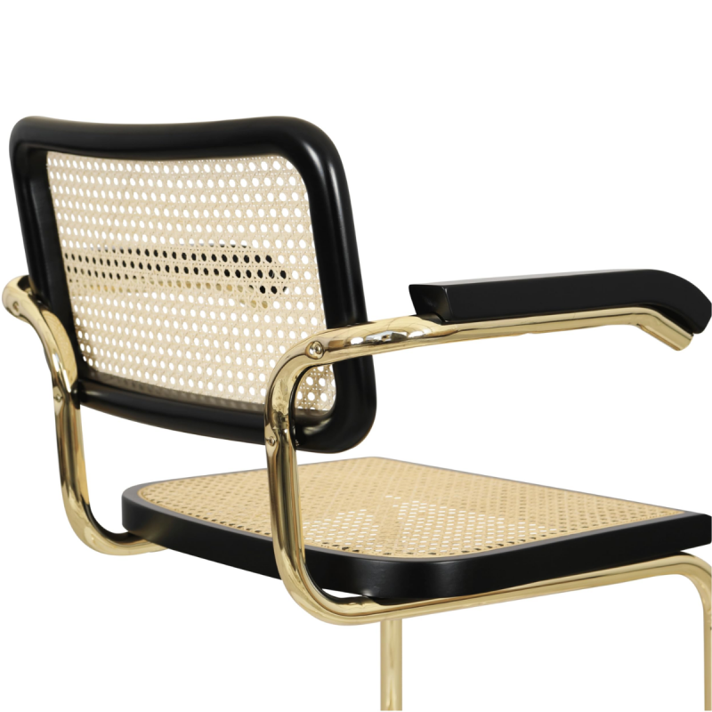 Craftshades  Cane Cantilever Wooden Chair - Image 3