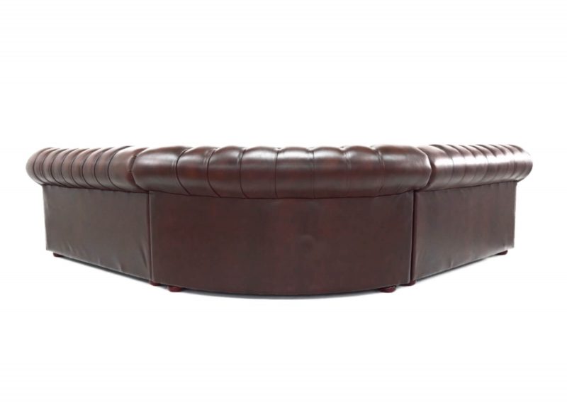 Craftshades Dark Maroon L shape Chesterfield Sofa - Image 3