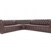 Craftshades Dark Maroon L shape Chesterfield Sofa - Image 2