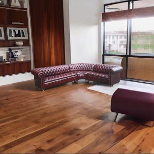 Craftshades Dark Maroon L shape Chesterfield Sofa