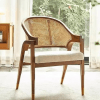 Craftshades Wooden Chair Rattan Arm Chair