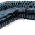 Craftshades blue L shape Chesterfield Sofa
