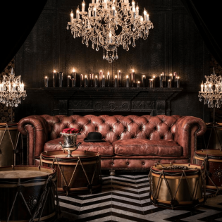 Classic 2-seater and 3-seater Chesterfield sofas by CraftShades