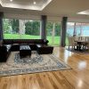 craftshades Dark Brown L shape Chesterfield sofa