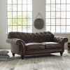 Craftshades Distressed Chestnu Four Seater Chesterfield Sofa - Image 2