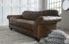 craftshades Distressed Chestnu four seater Chesterfield Sofa